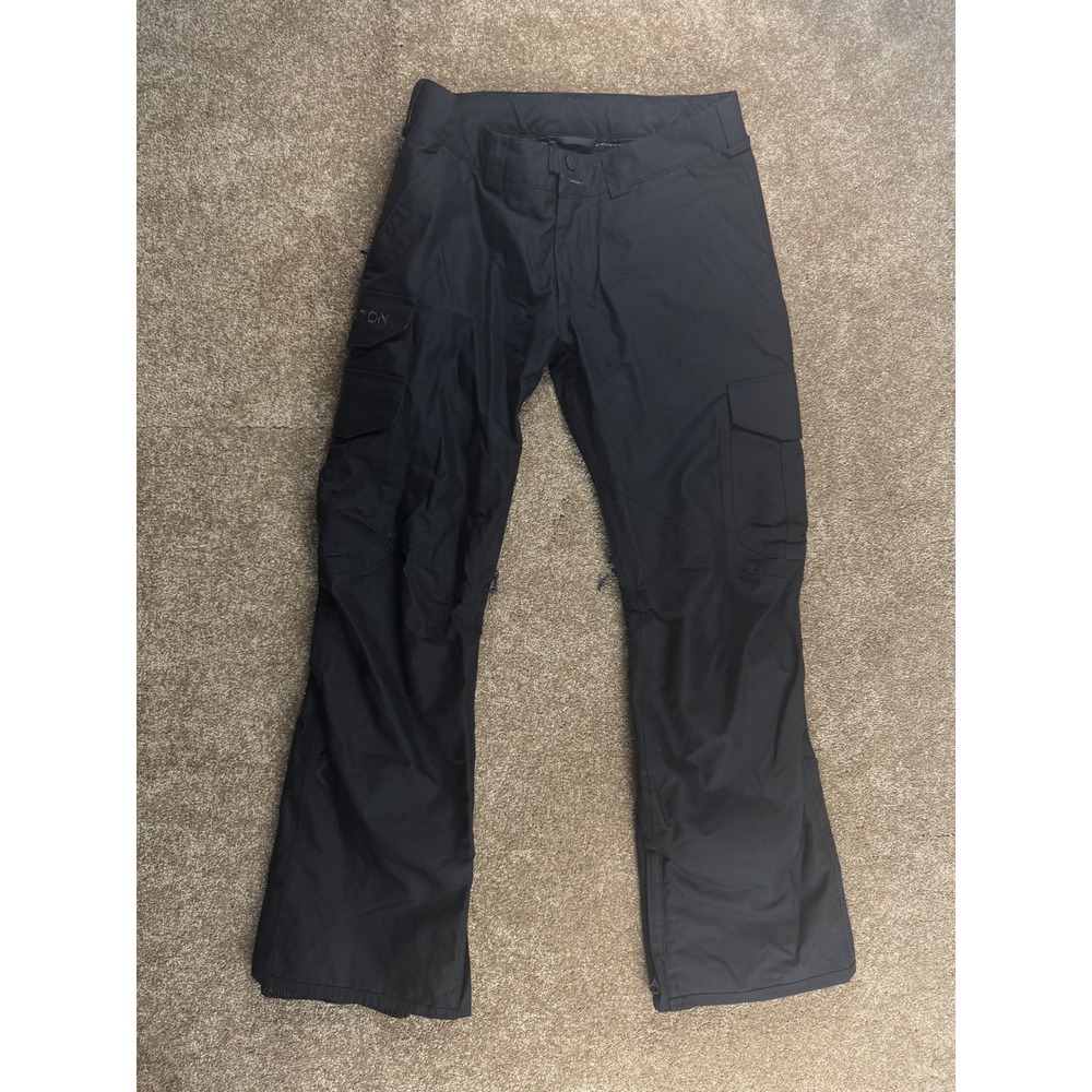 Burton Black Living Lining Cargo Snow Pants Womens Small Snowboard Skiing